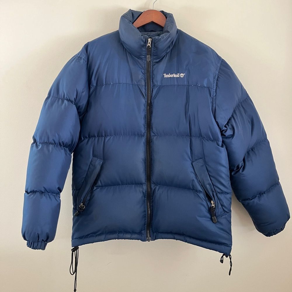 Timberland Blue Down Puffer Jacket | Size Medium